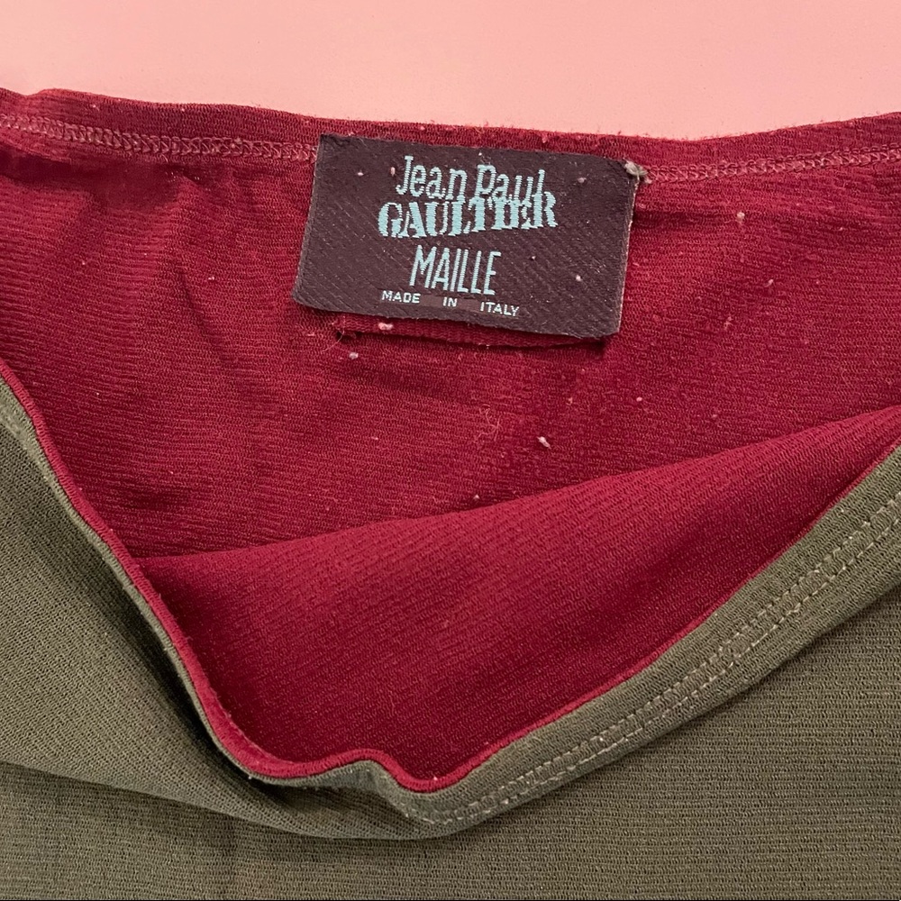 Jean Paul Gaultier vintage mesh reversible skirt S